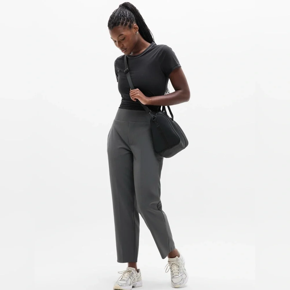 NWT Athleta Endless Shadow Gray Pants size 0. - Picture 5 of 9